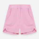 Short Rosado Con Bolsillos